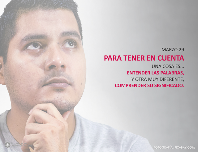 Para tener en cuenta